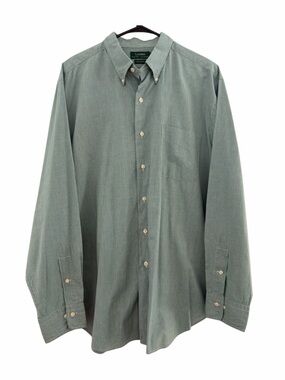Lauren Ralph Lauren Misty Green Button-Down Plaid Shirt